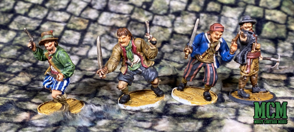 A unit of painted Dutch Zeelieden in Blood & Plunder - 28mm miniatures