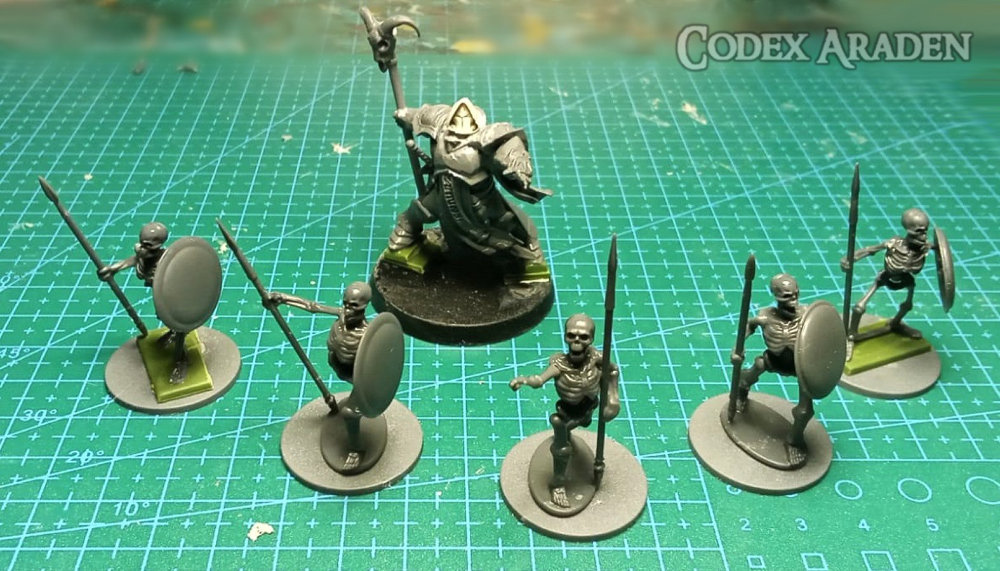 Codex Araden miniatures - kitbashing skeles. 