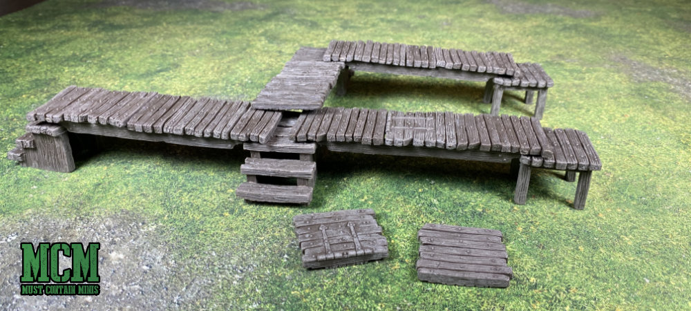 Pre-painted docks for Blood & Plunder
