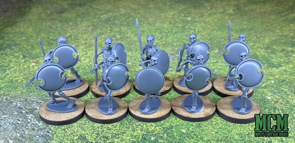 28mm Skeleton Warriors armed with spears