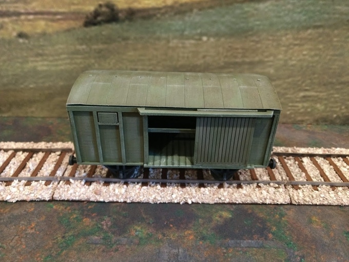 28mm rail car for WW2 miniatures gaming