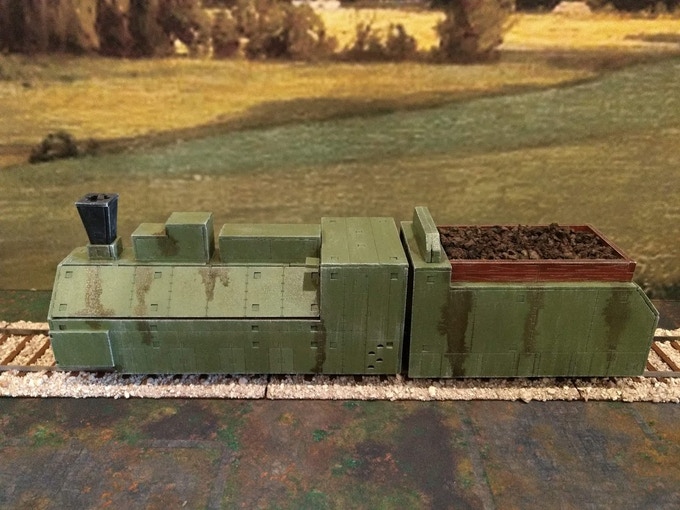 Soviet Armored train in 28mm - Bolt Action terrain