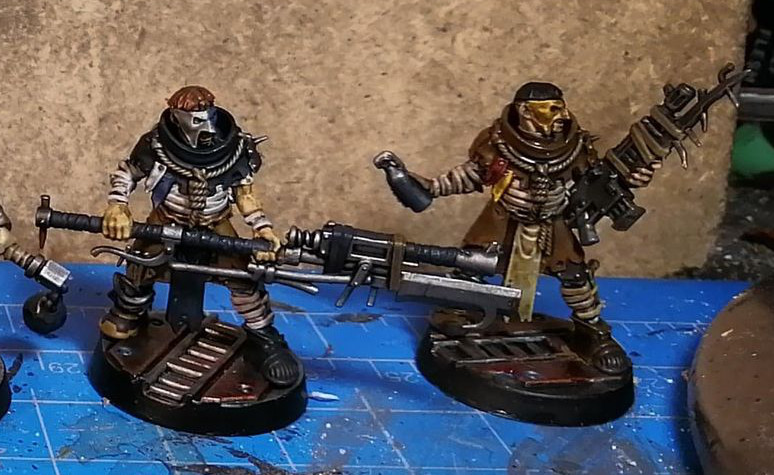 House Cawdor miniatures for Necromunda - as painted by Dave Lamers