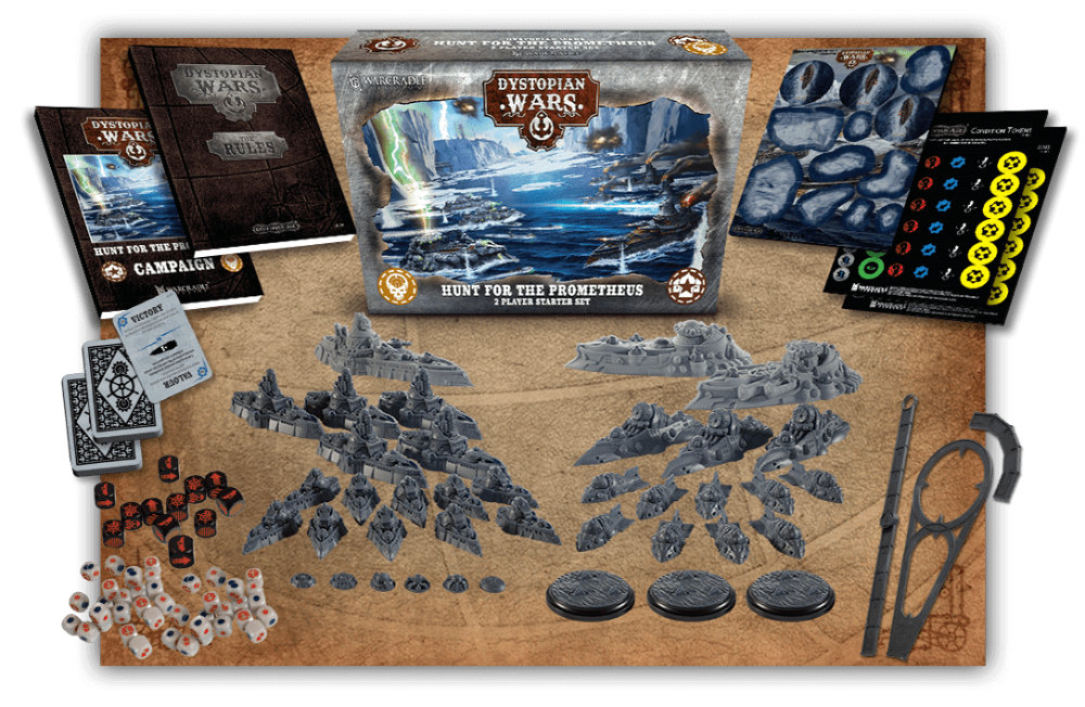The Hunt for the Prometheus Two-Player Starter Set for Dystopian Wars