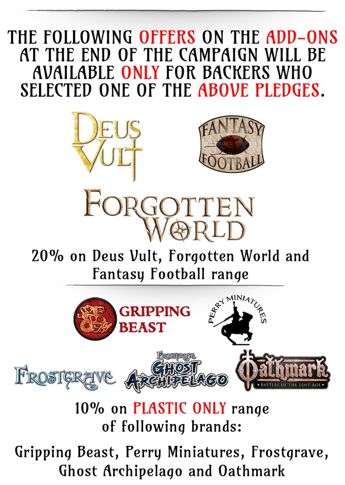 Extra deals in the Stone Realm Dwarves Kickstarter Campaign 