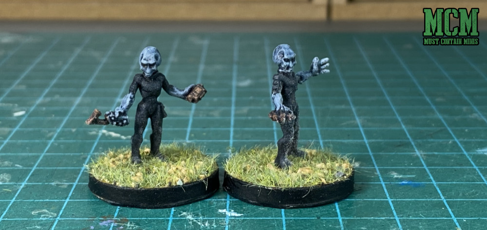 Painted Gray Aliens for miniatures games like StarGrave, Rogue Stars, Five Parsecs from Home and more.