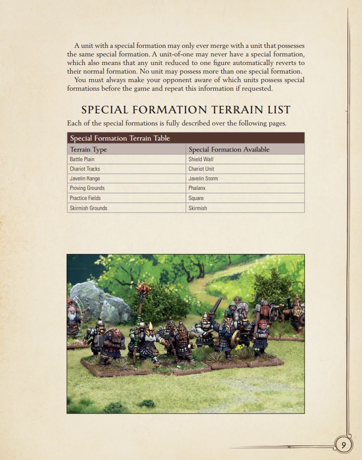 Special Formations in Oathmark - Sample Page