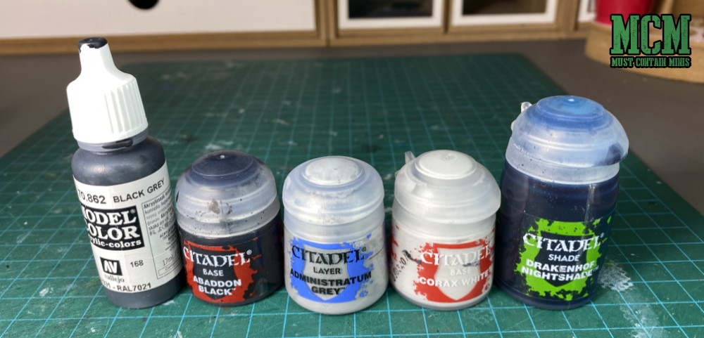 Paints I used to paint the Cerulean Clade Posse