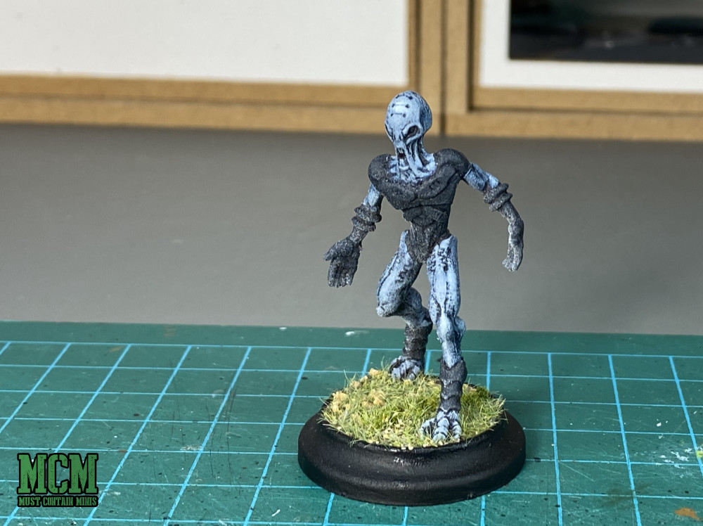 A Cerulean Prime Miniature. This is the leader of the Cerulean Clade Posse for Wild West Exodus
