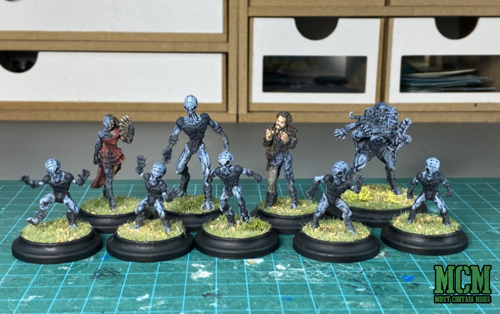 Cerulean Clade Posse Set for Wild West Exodus all painted up by me