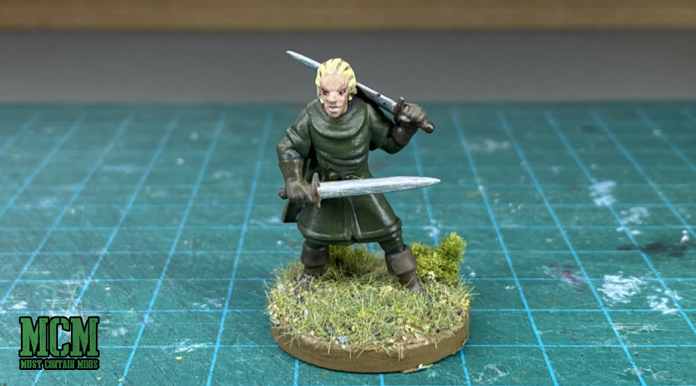 Painted Elf Warrior - 28mm miniature