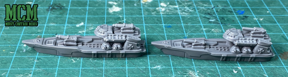 The Toten Class and Sigimer Class Destroyers for Dystopian Wars. Imperium ships