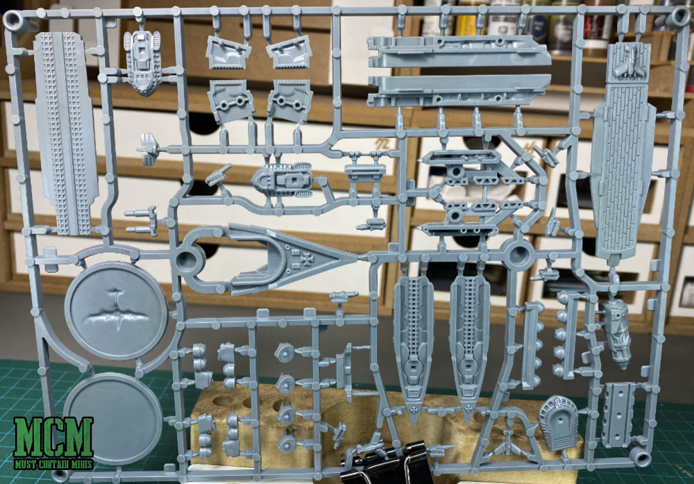 Tempelhof Battlefleet plastic frame - front - Dystopian Wars Sprue