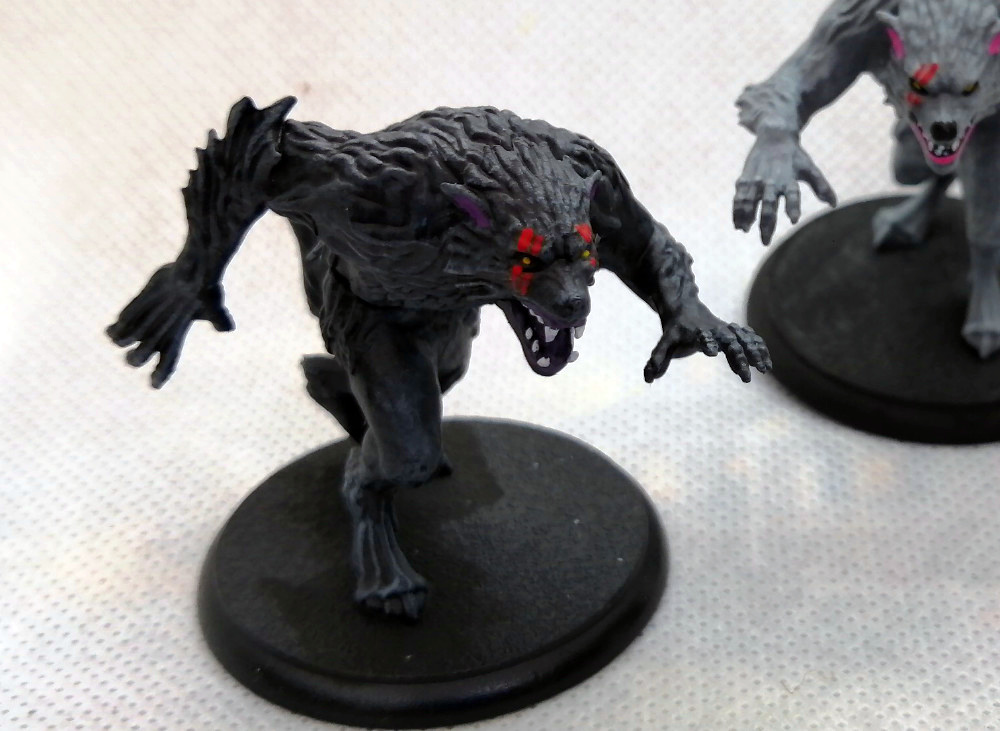 Painted Werewolves for Shadows of Brimstone 