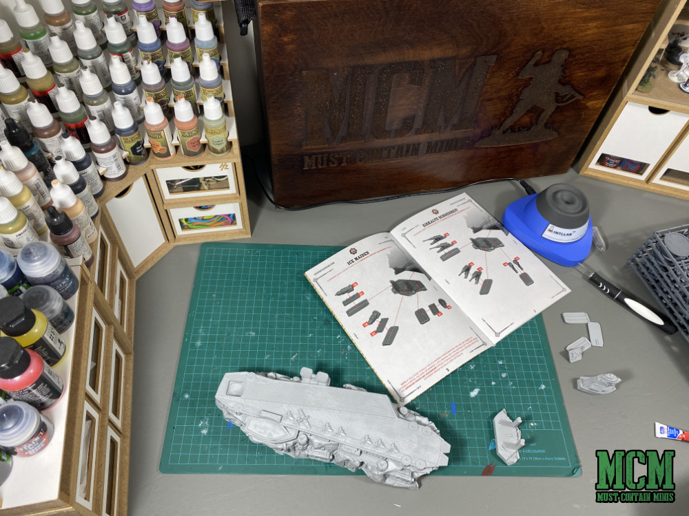 Building the Ice Maiden Battlefleet by Warcradle Studios