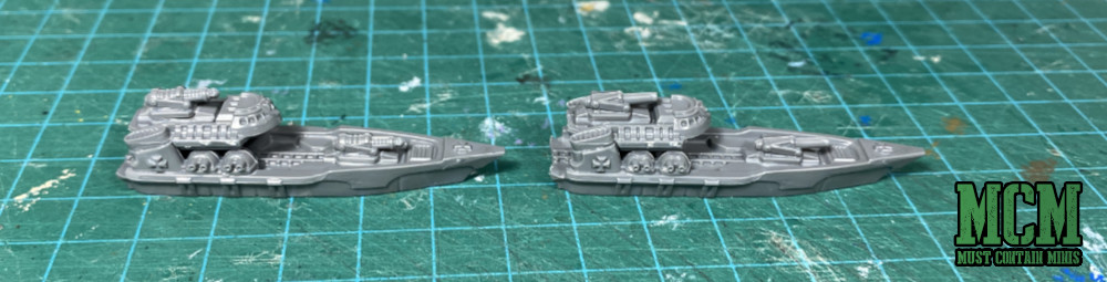 1/1200th Destroyer miniatures