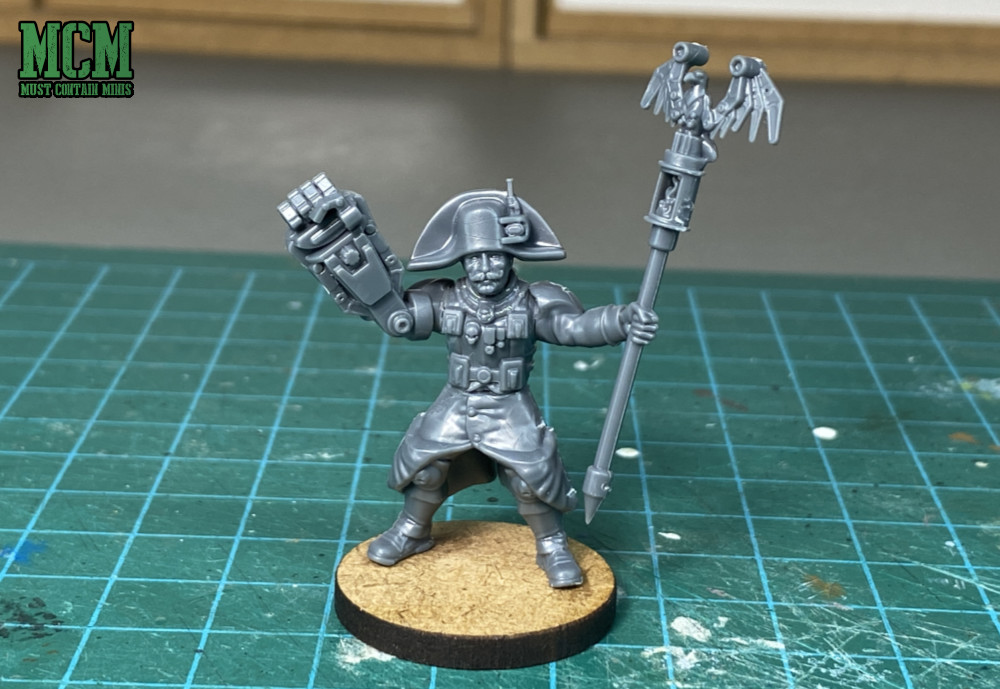 A proxy Lord Commissar - Miniature from Les Grognards Command and Heavy Support boxed set