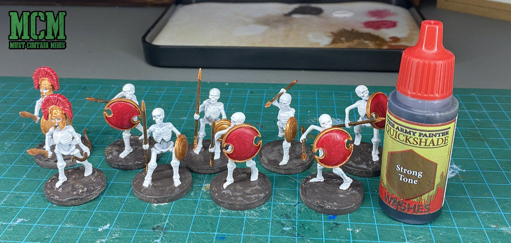 How to Paint 28mm Skeletons  - Using a wash to make it super simple