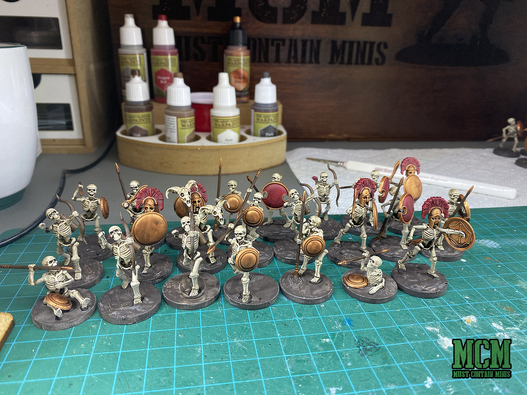 How to Paint 28mm Skeletons  - Base Paint plus wash