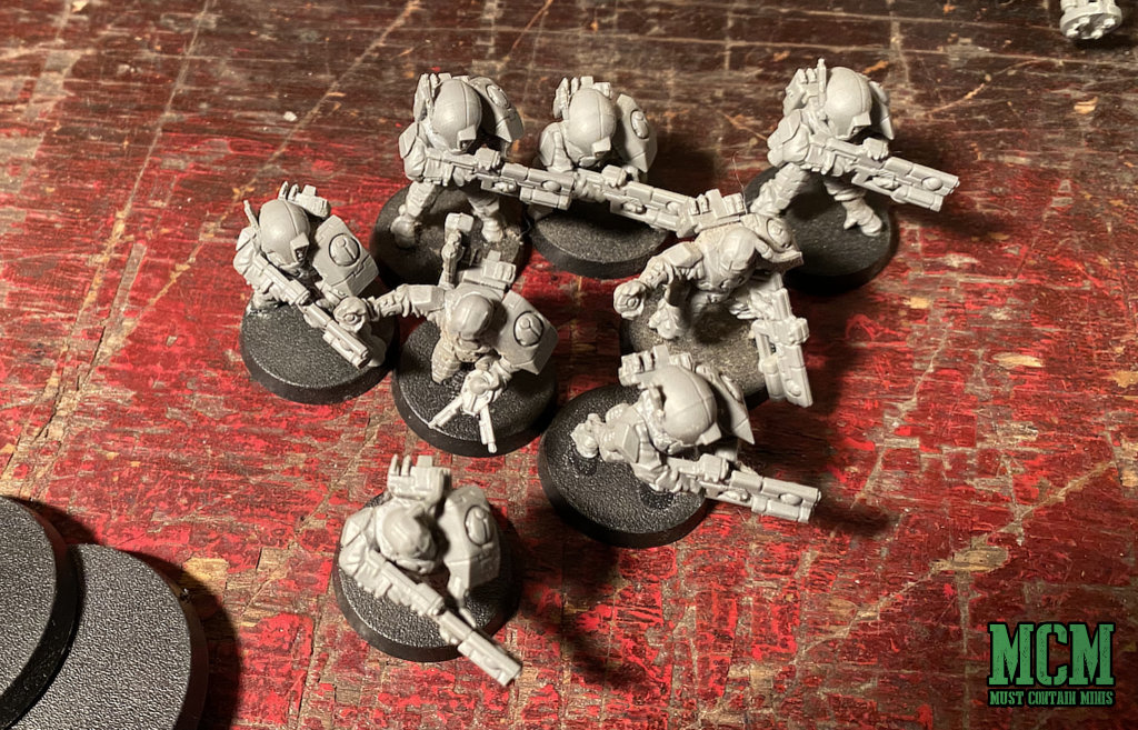A second group of Fire Warriors