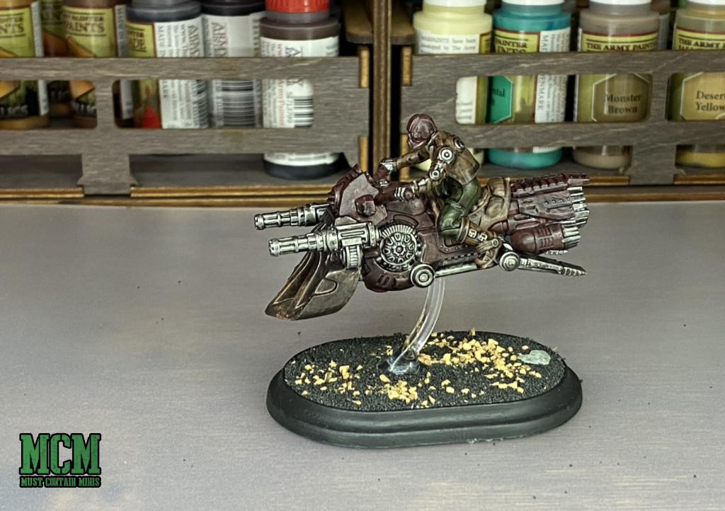 A construct cavalry miniature in Wild West Exodus - Painted with The Army Painter