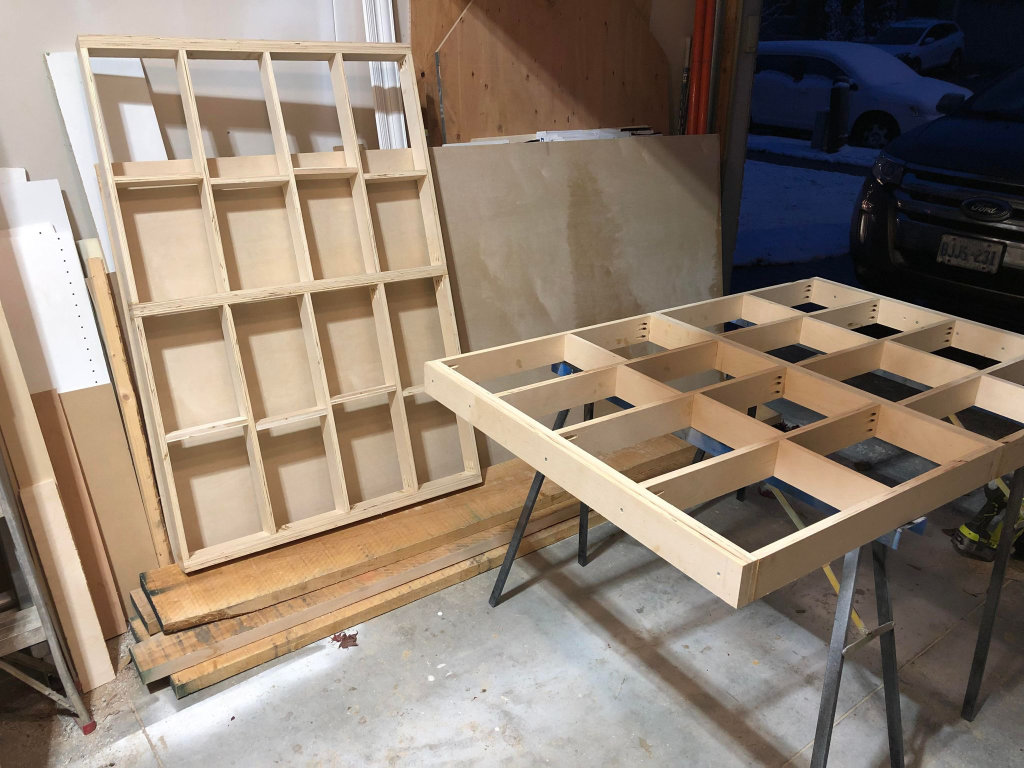 A wargaming table being professionally built by a carpenter 