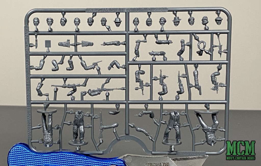 French Resistance Review - Wargames Atlantic Partisans (1) French Resistance Sprue.