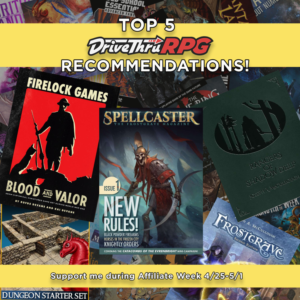 DriveThruRPG Recommendations for Miniature Wargamers