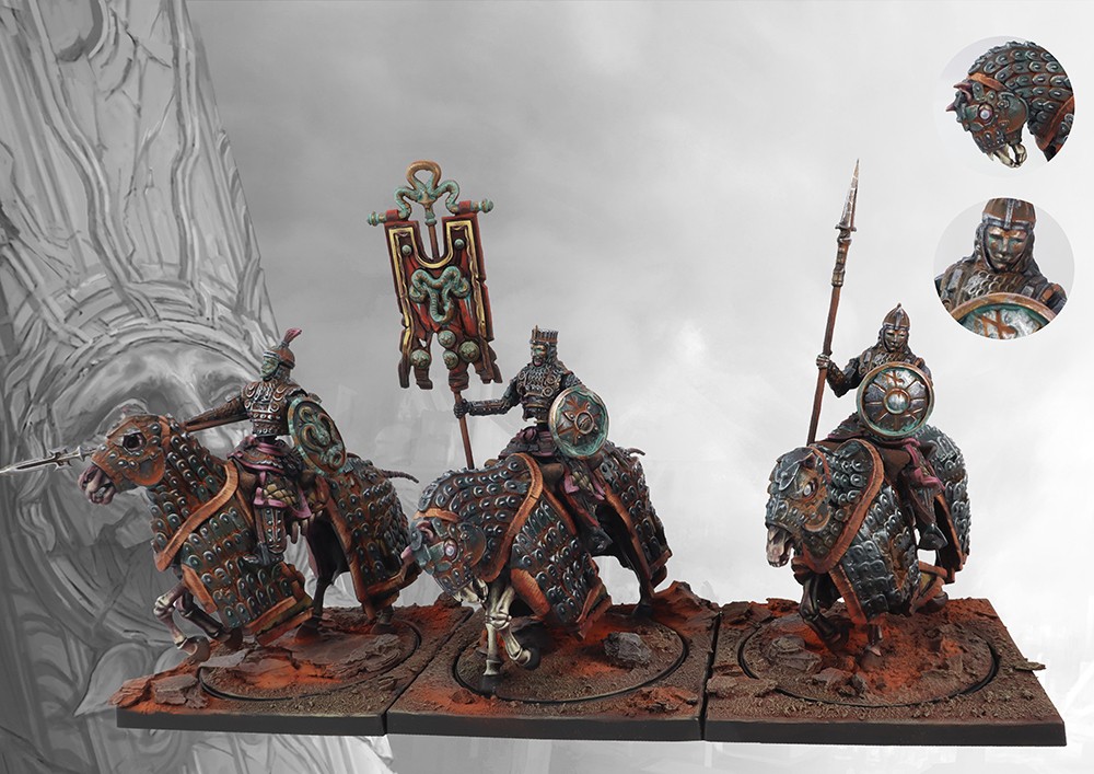 Conquest Undead Cavalry Miniatures 