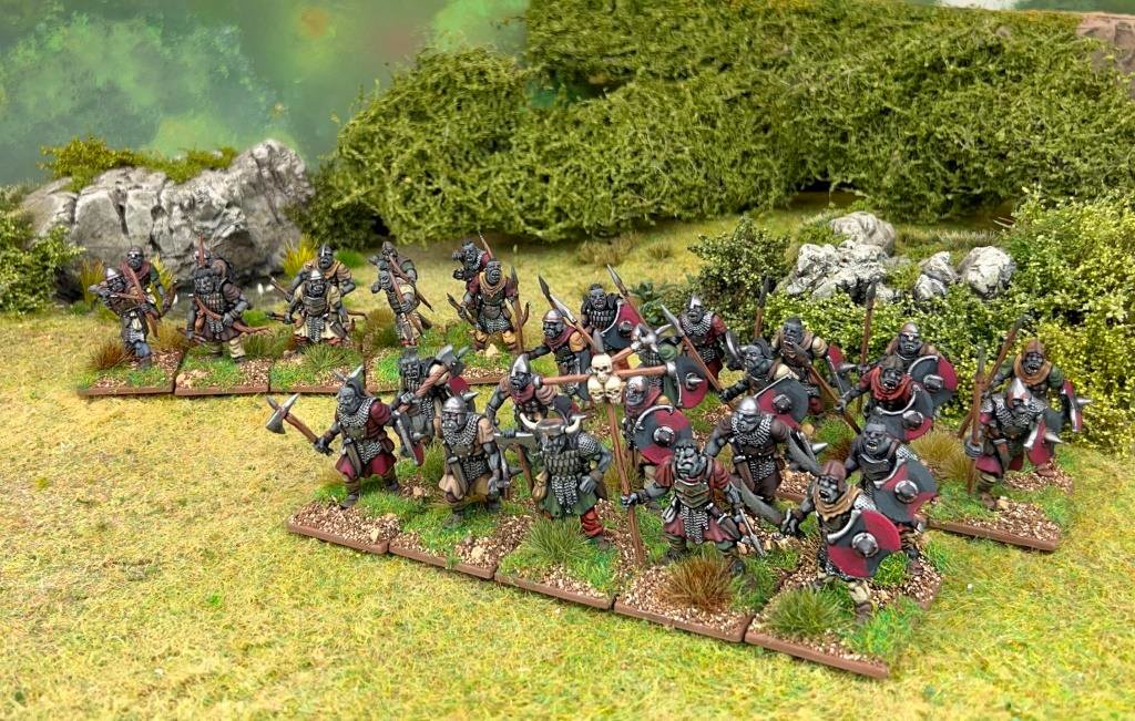 Painted Oathmark Orc Infantry models