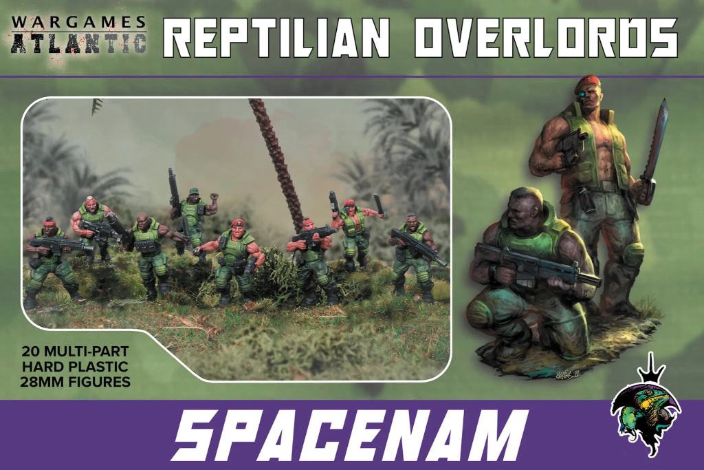 SpaceNam 28mm Sci-fi jungle fighter miniatures - a great proxy for Catachan Jungle Fighters by Games Workshop