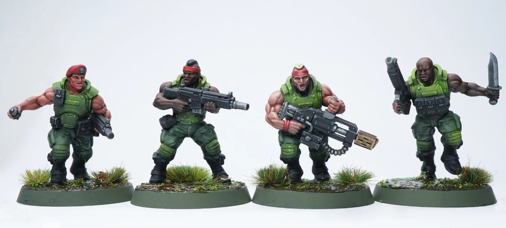 SpaceNam miniatures by Wargames Atlantic and Reptilian Overlords