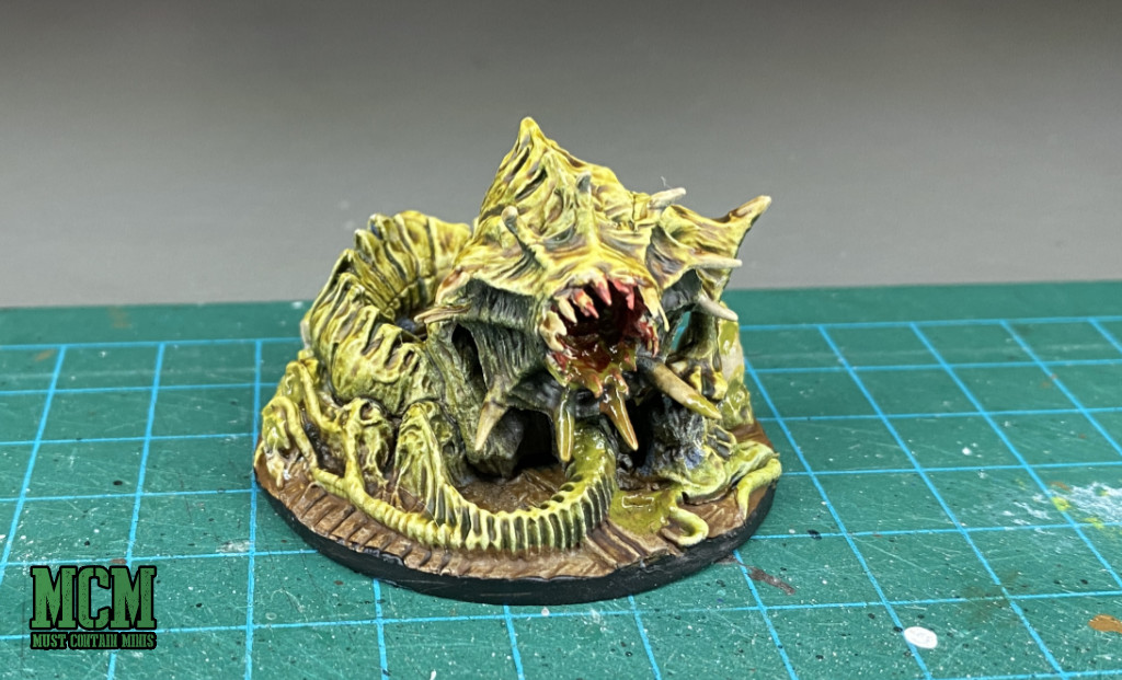 Deep Madness Painted Minis - Green Worm
