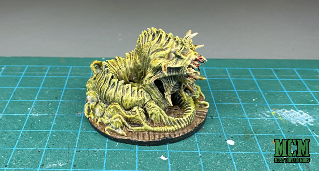 A Green Worm miniature