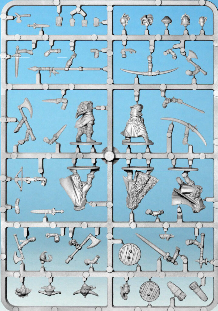 Barbarian 2 Miniatures sprue - Back