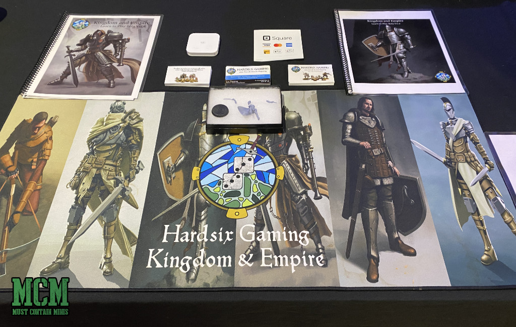 HardSix Gaming with a display showcasing their upcoming game Kingdom and Empire.