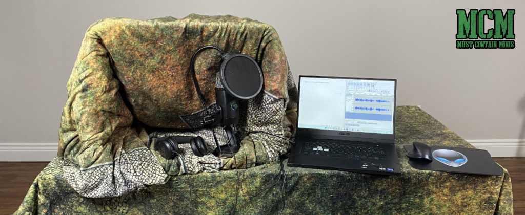 My recording setup for voice using Audacity.
