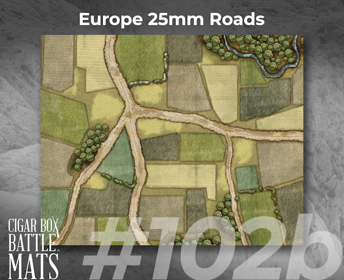 Europe with 25mm roads