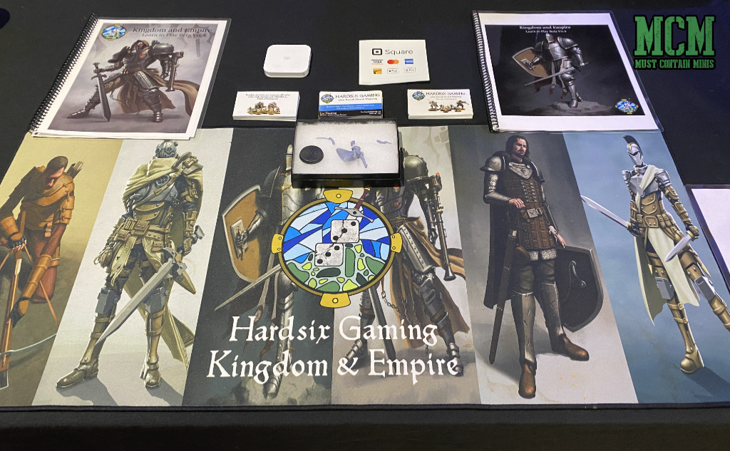 Hardsix Gaming Kingdom & Empire table display at Ragnarok 2022