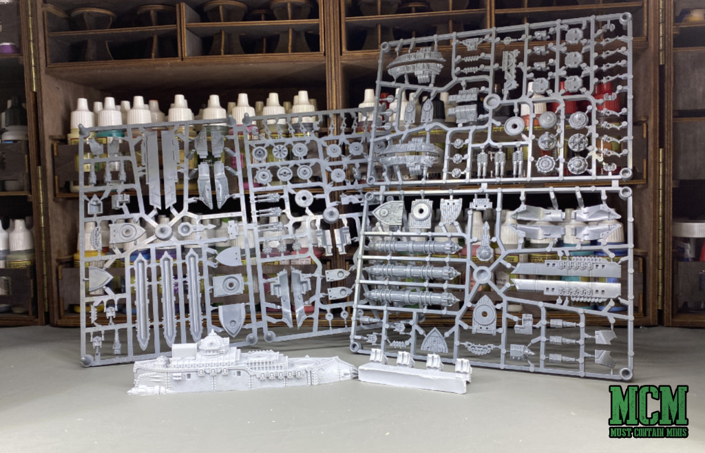 Anatolia Battlefleet Review - The sprues and contents of the box set.