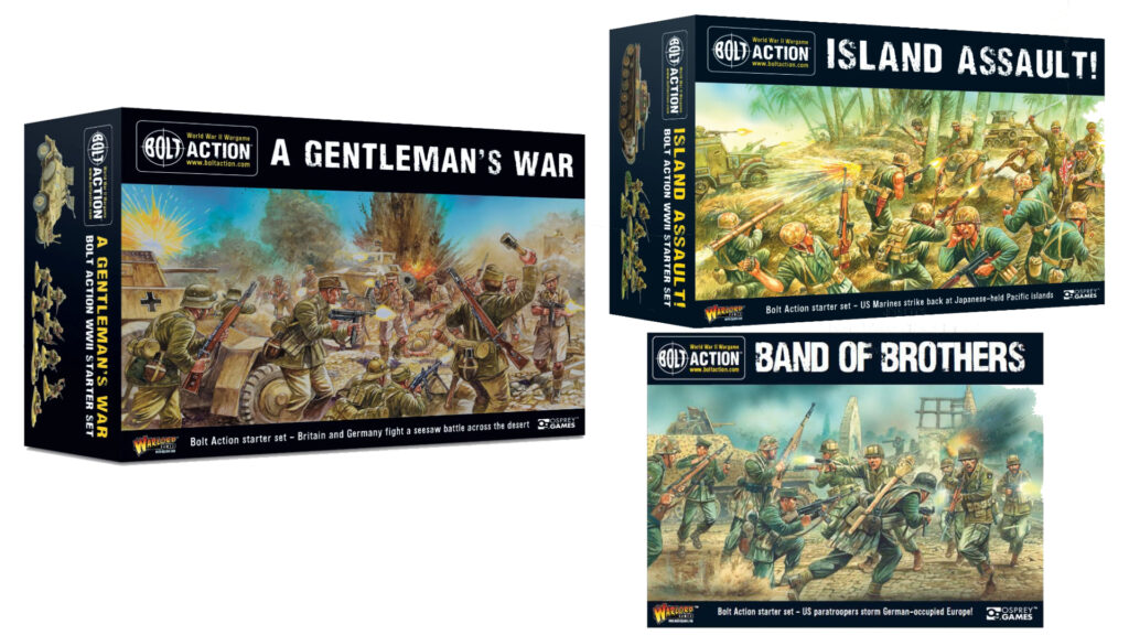 The three current Bolt Action Starter Sets