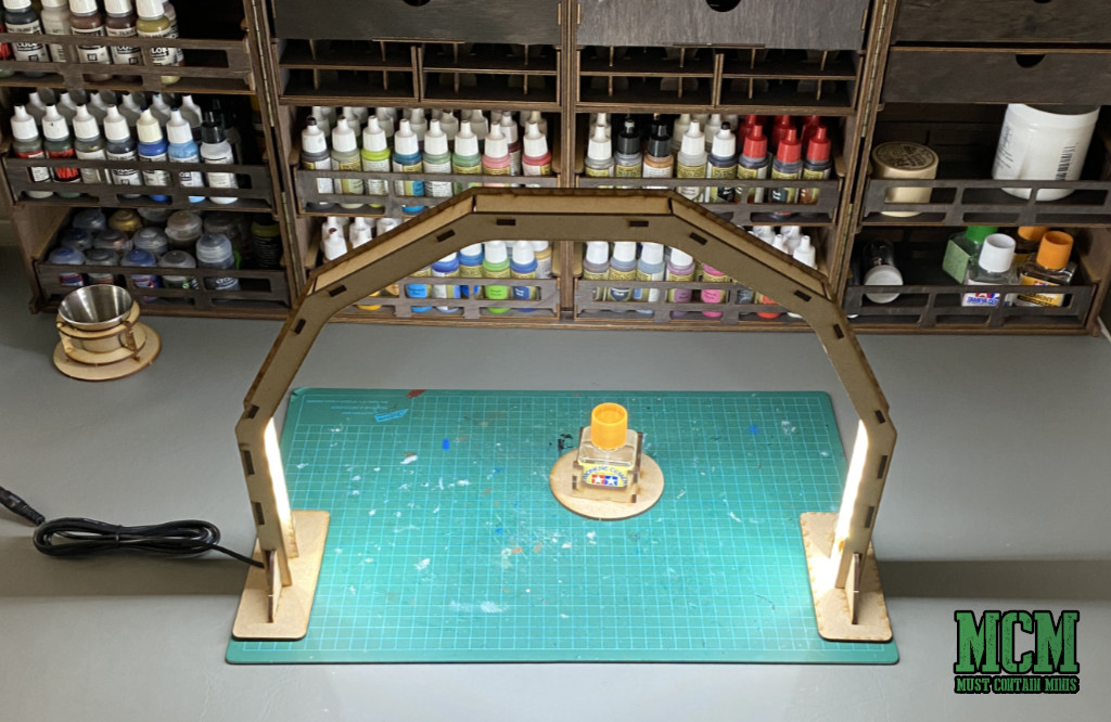 Table stand for Tamiya glue