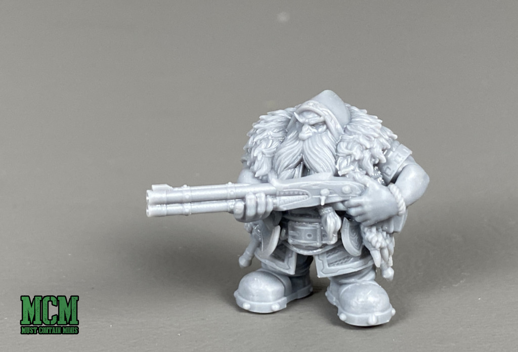 A double barreled shotgun dwarf miniature on MyMiniFactory. 