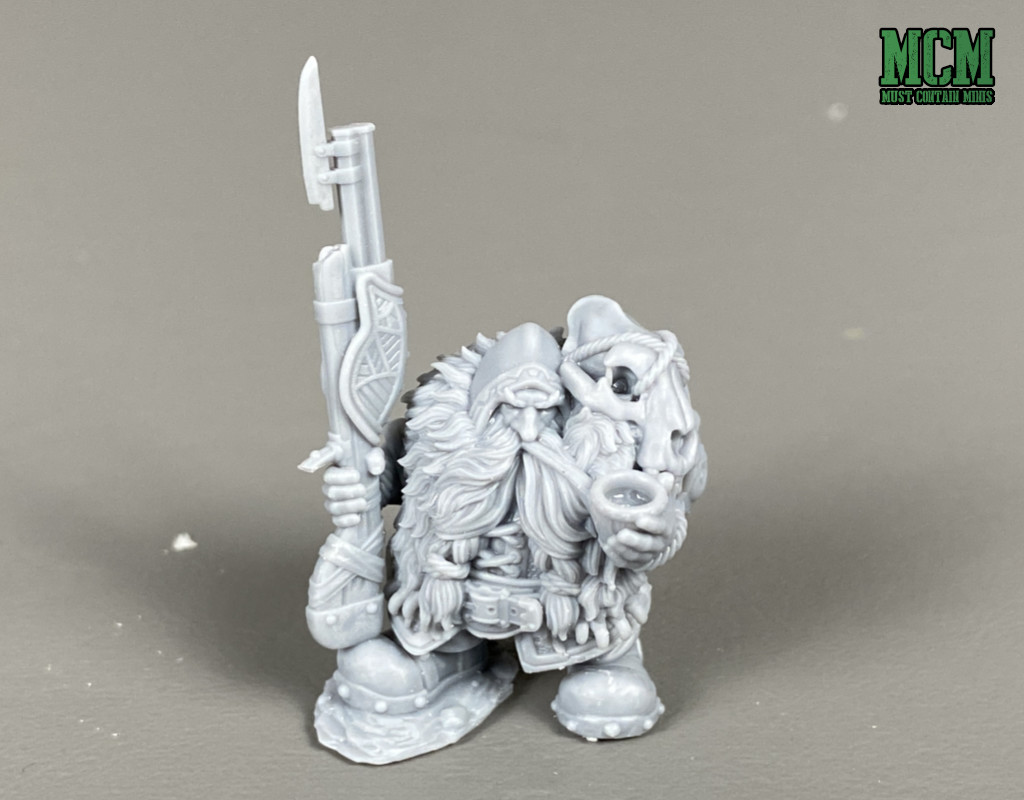 An absolutely amazing dwarf by RM Printable Terrain and sold on MyMiniFactory