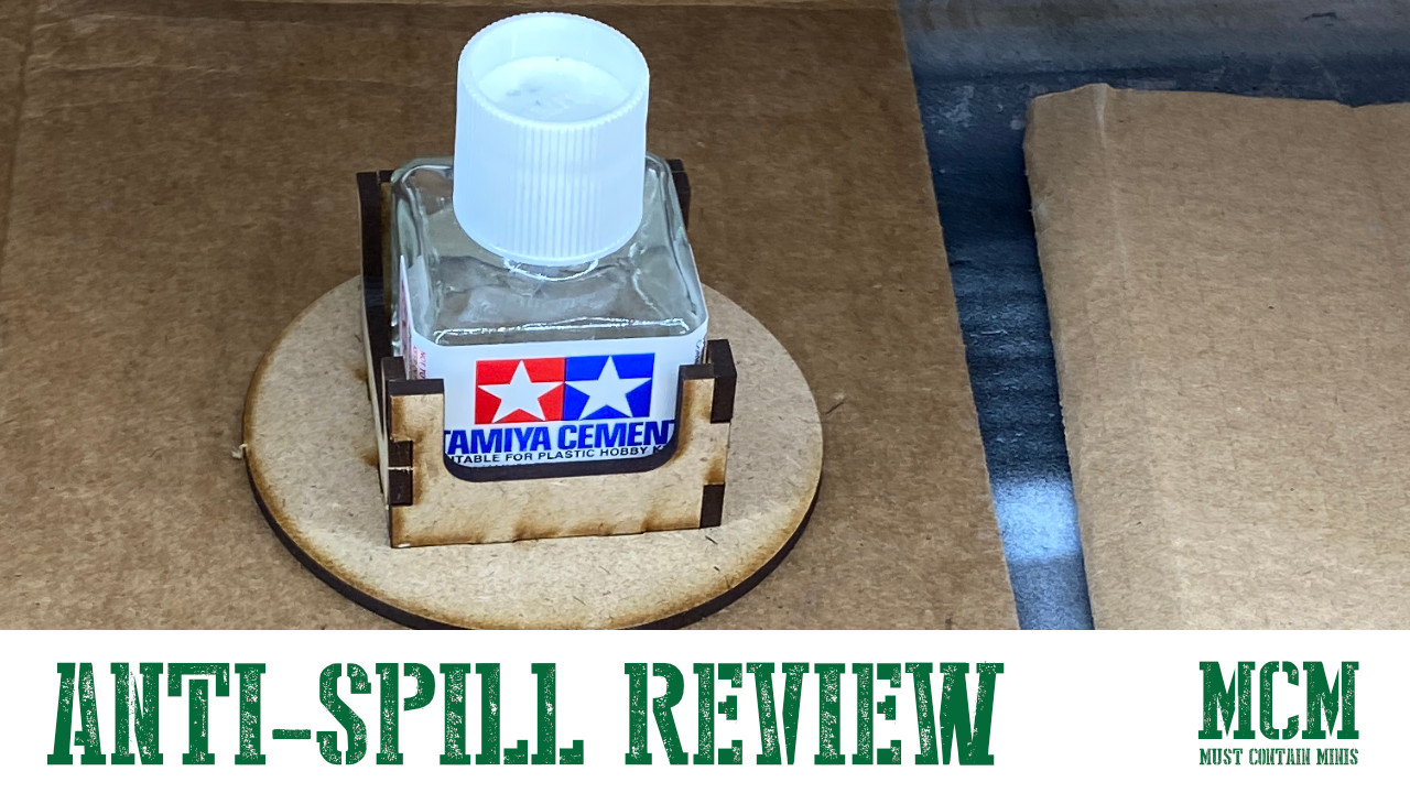 Anti-Spill Tamiya Plastic Cement Holder Review - Must Contain Minis