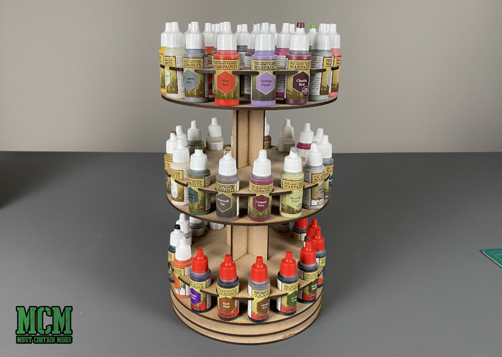 Rotating Paint Rack - For 34mm Paint Pots (GW, Citadel)