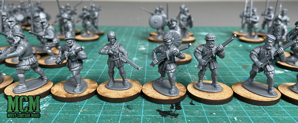 Proxy Handgunners for Warhammer or any other miniatures game. 