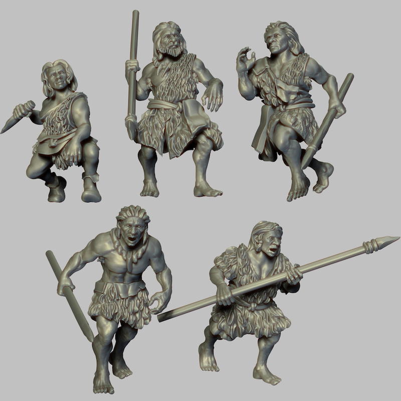 Miniature Cave Men from MyMiniFactory
