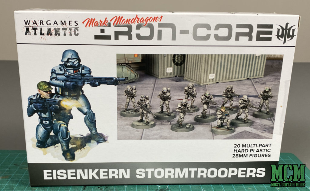Box art of Wargames Atlantic Eisenkern Stormtroopers for Iron-Core