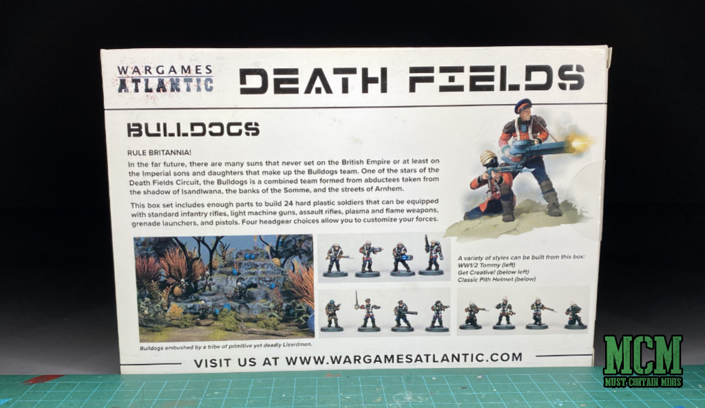 Death Fields Bulldogs Box Art by Wargames Atlantic